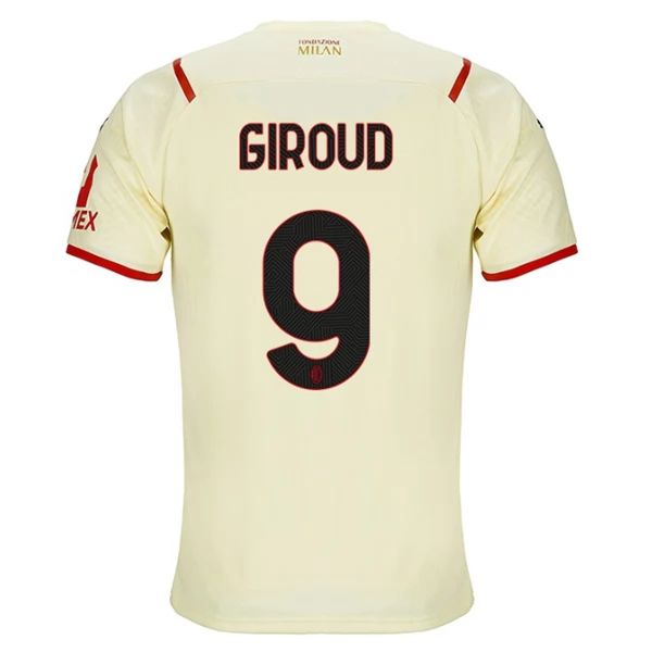 Maillot Football AC Milan Giroud 9 Extérieur 2021-2022 – Manche Courte