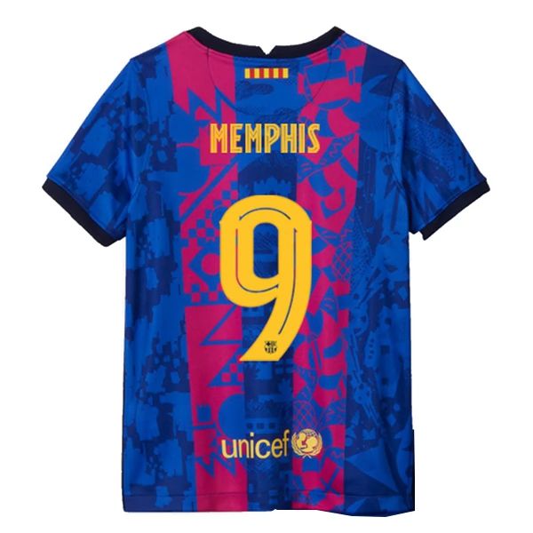 Maillot Football FC Barcelona Memphis 9 Third 2021-2022 – Manche Courte