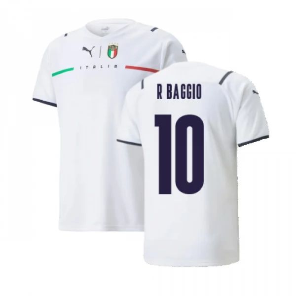Maillot Italie R Baggio 10 Extérieur 2021 2022 – Manche Courte